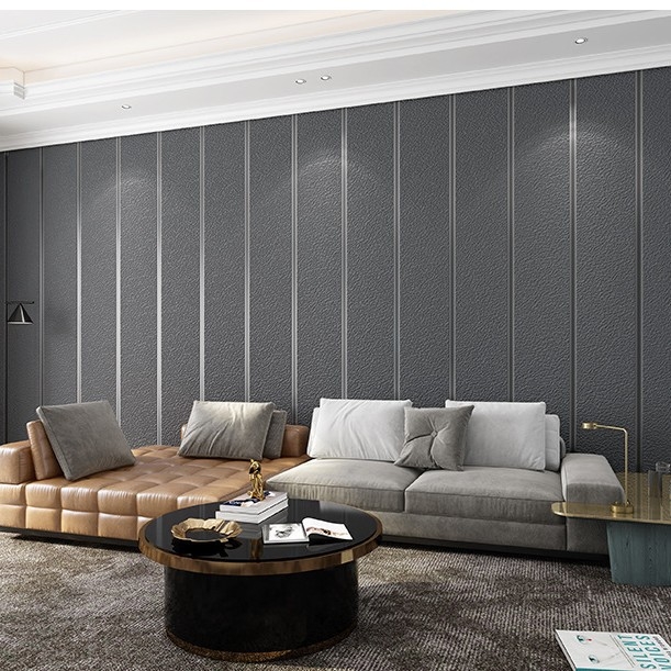 Ταπετσαρία τοίχου – 3D υφή από βελούδου δέρματος ελαφιού, μαρμάρινες ρίγες (Υλικό: μη υφαντό ύφασμα; Λειτουργία: αντιμυκητικό; Διακοσμητικό στυλ: μοτίβο; Στυλ: μοντέρνο λιτό; Μάρκα: Sparta)