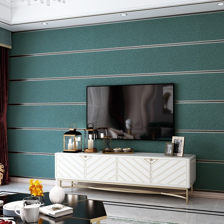 Ταπετσαρία τοίχου – 3D υφή από βελούδου δέρματος ελαφιού, μαρμάρινες ρίγες (Υλικό: μη υφαντό ύφασμα; Λειτουργία: αντιμυκητικό; Διακοσμητικό στυλ: μοτίβο; Στυλ: μοντέρνο λιτό; Μάρκα: Sparta)