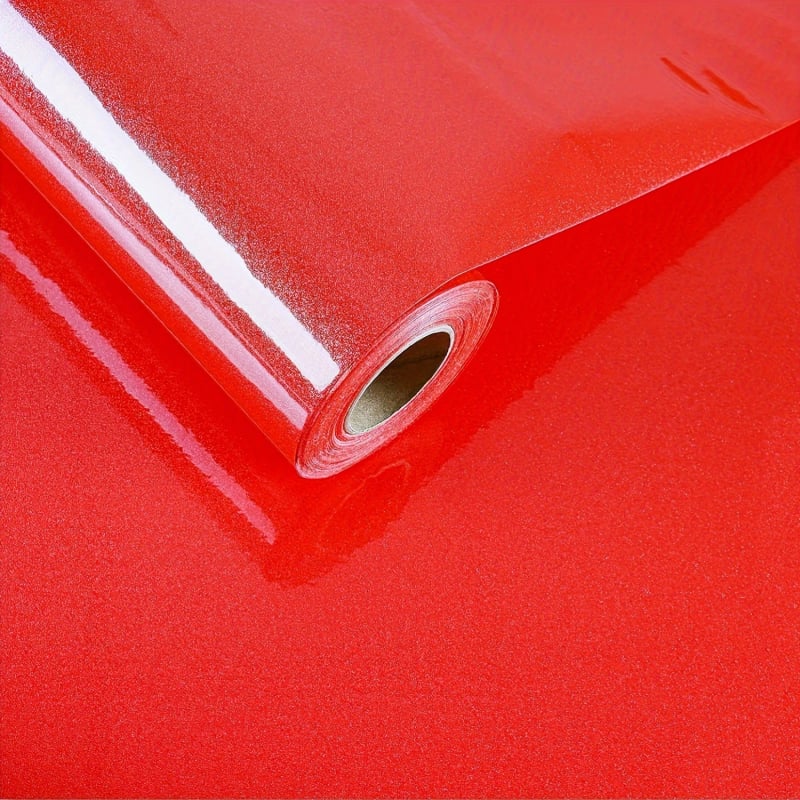 Film autocolant PVC pentru uși de dulap și suprafețe cu model dungi perlate – impermeabil, rezistent la ulei, o singură bucată