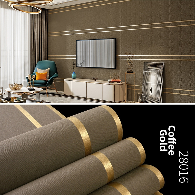 Huda Wallpaper tapetes — nešūts materiāls, velūra tekstūra, ziemeļniecisks ģeometriskais raksts, vertikālas un horizontālas svītras, mūsdienīgs minimālistiska dzīvojamās istabas fons