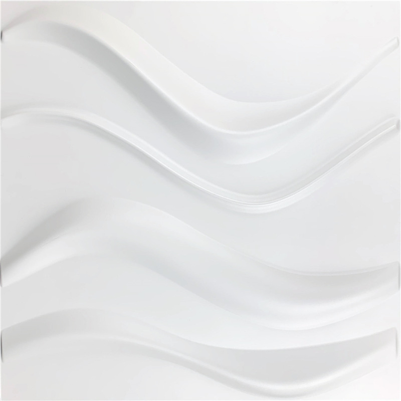 PVC 3D sienas paneļi – Vilnis sērija, reljefains 3D PVC sienas panels, ūdensizturīgs, mitrumizturīgs, ugunsdrošs