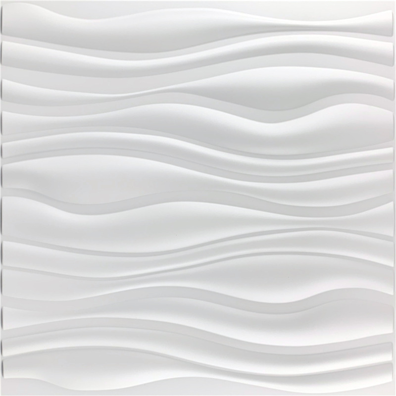 PVC 3D sienas paneļi – Vilnis sērija, reljefains 3D PVC sienas panels, ūdensizturīgs, mitrumizturīgs, ugunsdrošs