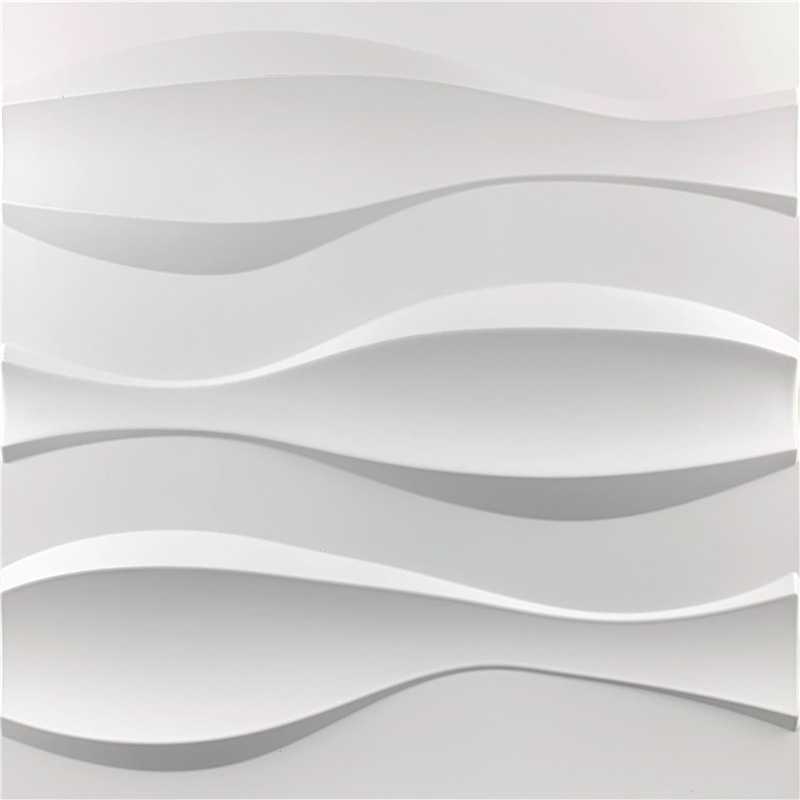PVC 3D sienas paneļi – Vilnis sērija, reljefains 3D PVC sienas panels, ūdensizturīgs, mitrumizturīgs, ugunsdrošs