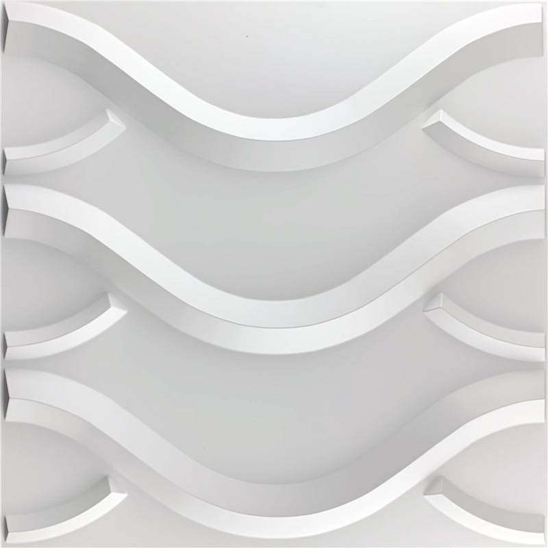 PVC 3D sienas paneļi – Vilnis sērija, reljefains 3D PVC sienas panels, ūdensizturīgs, mitrumizturīgs, ugunsdrošs