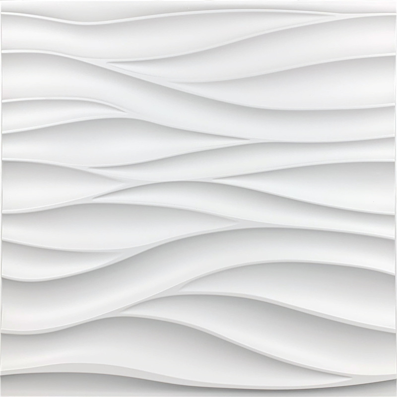 PVC 3D sienas paneļi – Vilnis sērija, reljefains 3D PVC sienas panels, ūdensizturīgs, mitrumizturīgs, ugunsdrošs