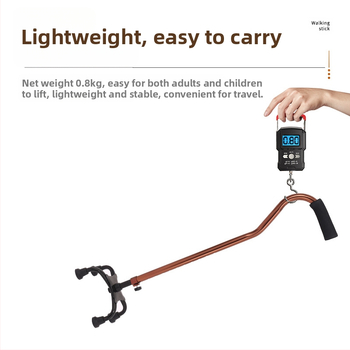 Ruilong Τηλεσκοπικό μπαστούνι περπατήματος από ανοξείδωτο ατσάλι, μοντέλο 2511, ελαφρύ, αντιολισθητικό