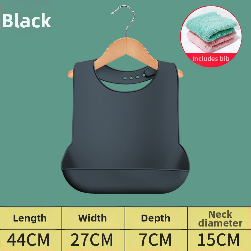 Bibs din silicon pentru adulți, impermeabil, absorbant pentru salivă