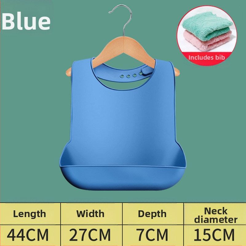 Bibs din silicon pentru adulți, impermeabil, absorbant pentru salivă