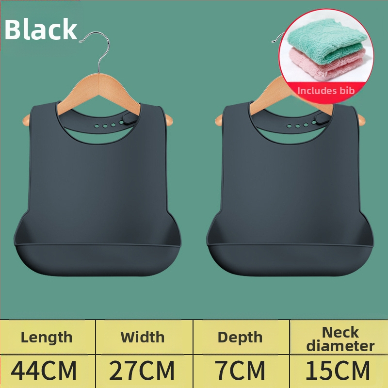 Bibs din silicon pentru adulți, impermeabil, absorbant pentru salivă