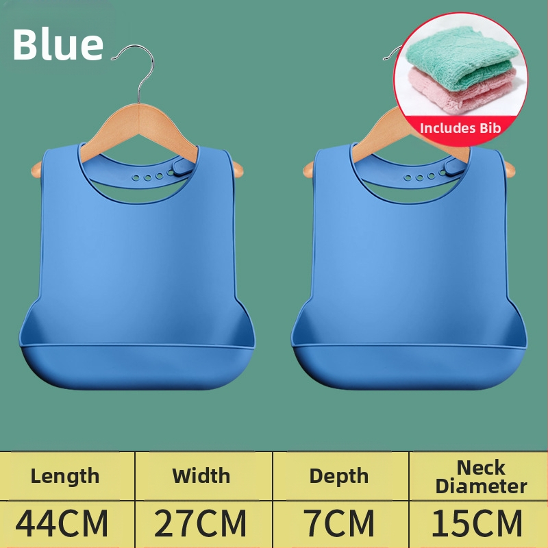 Bibs din silicon pentru adulți, impermeabil, absorbant pentru salivă