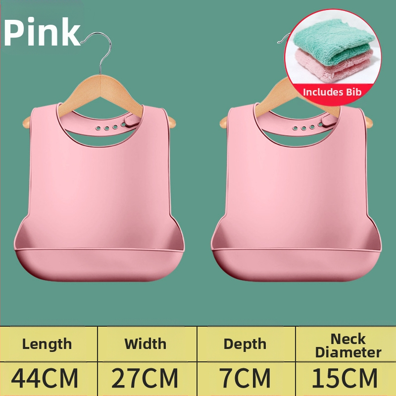 Bibs din silicon pentru adulți, impermeabil, absorbant pentru salivă