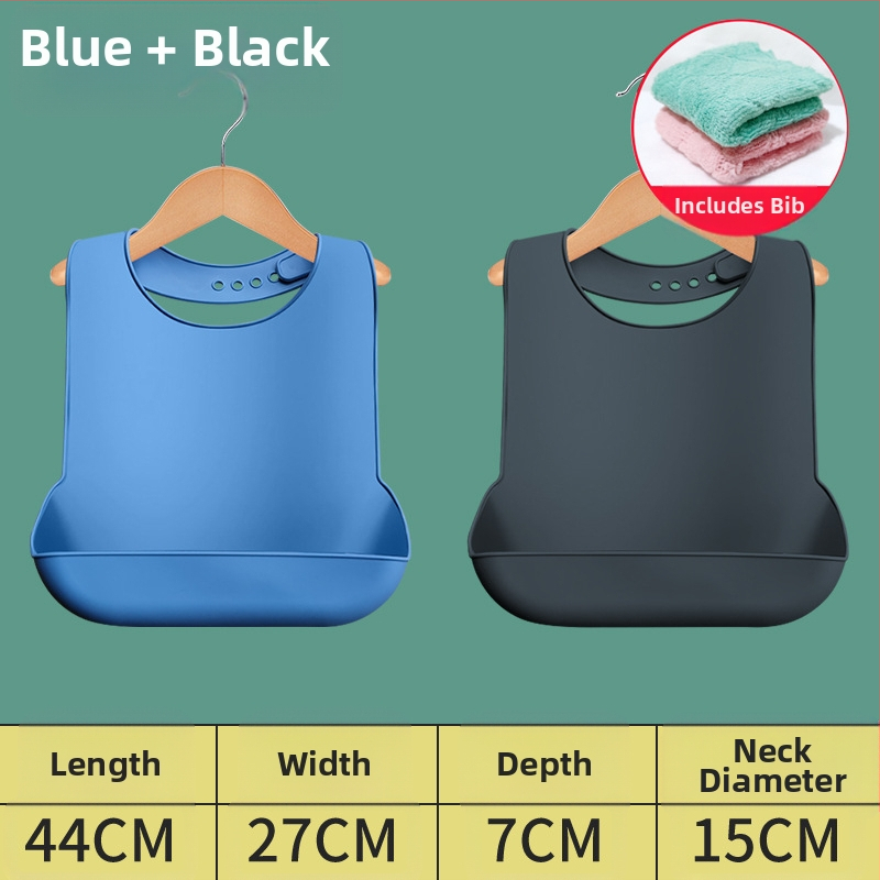 Bibs din silicon pentru adulți, impermeabil, absorbant pentru salivă