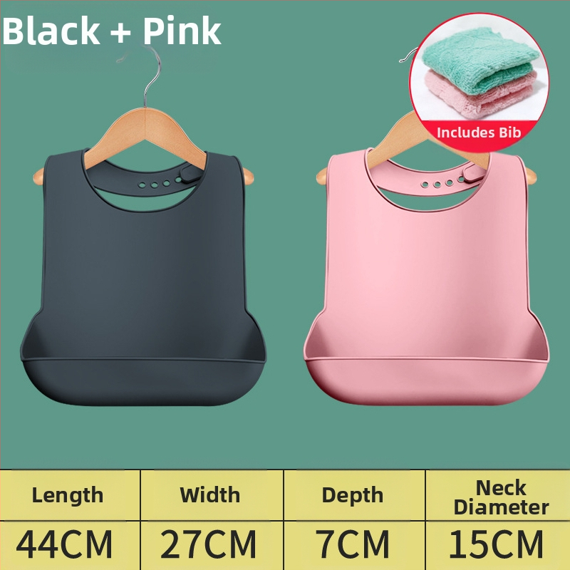 Bibs din silicon pentru adulți, impermeabil, absorbant pentru salivă