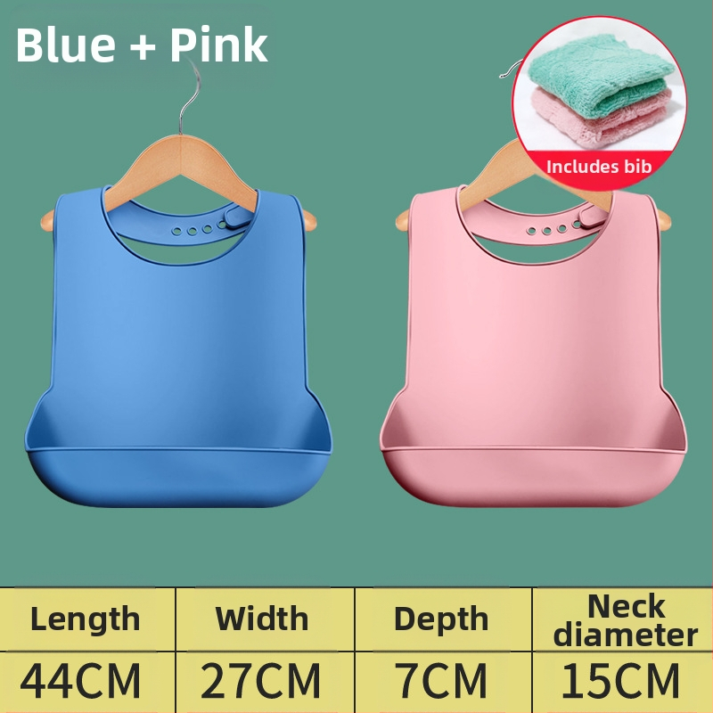 Bibs din silicon pentru adulți, impermeabil, absorbant pentru salivă