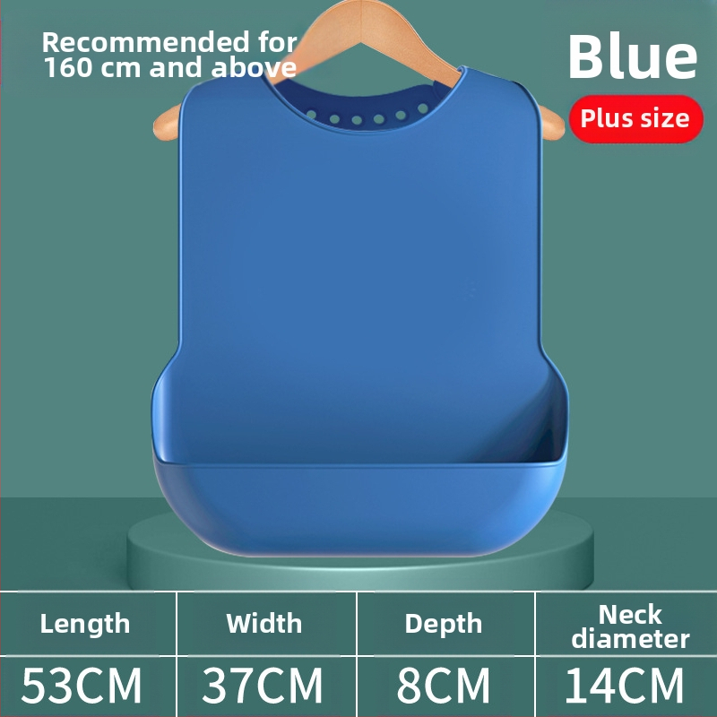 Bibs din silicon pentru adulți, impermeabil, absorbant pentru salivă