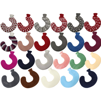 Θερμοφόρα νερού σε U-σχήμα από καουτσούκ για τον αυχένα – 450 γρ., πλήρωση με νερό, διπλής χρήσης: ζεστό/κρύο