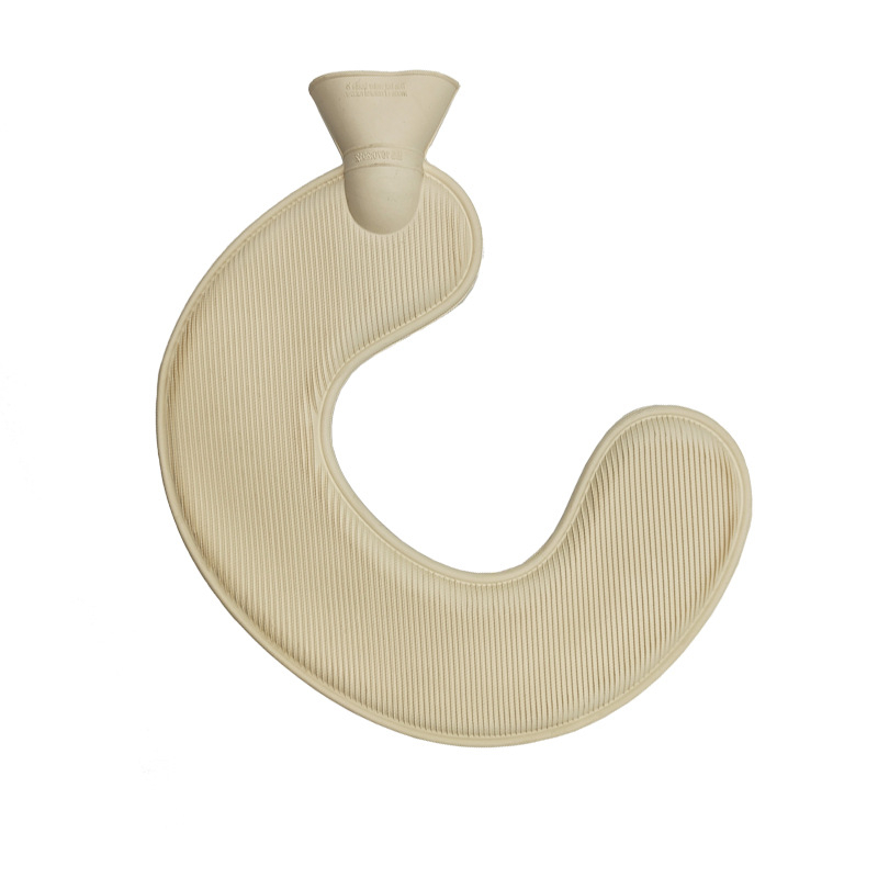 U-alakú gumiból készült forróvíz-palack a nyak számára – 450 g, vízzel töltve, kettős használat: meleg/hideg