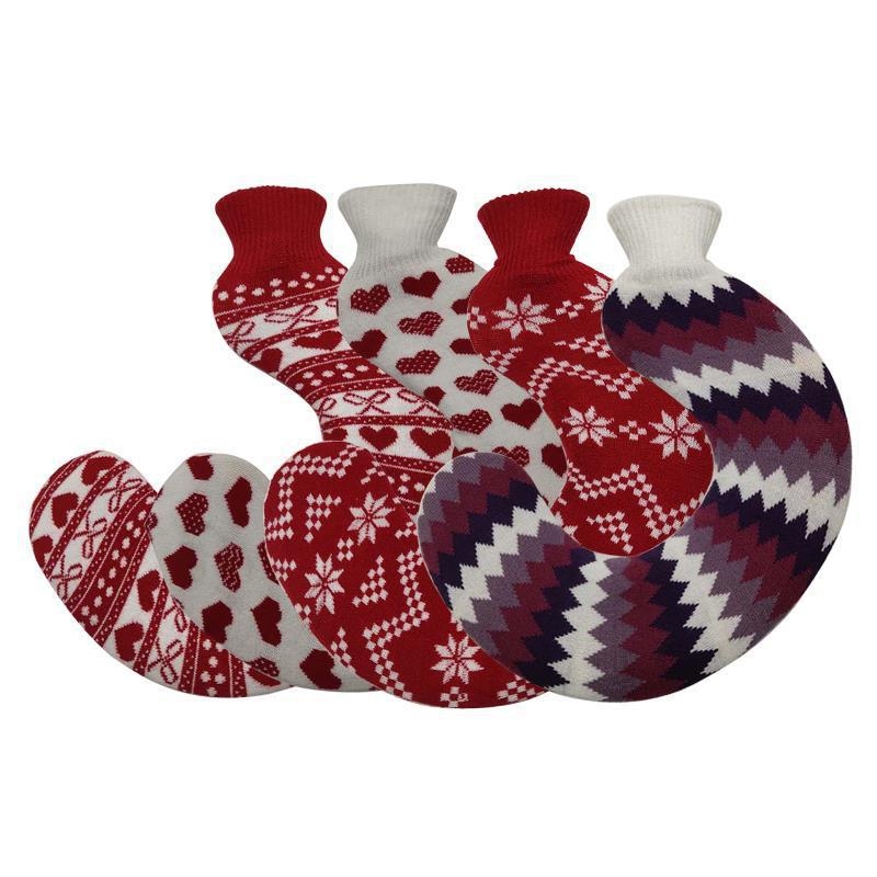 U-alakú gumiból készült forróvíz-palack a nyak számára – 450 g, vízzel töltve, kettős használat: meleg/hideg