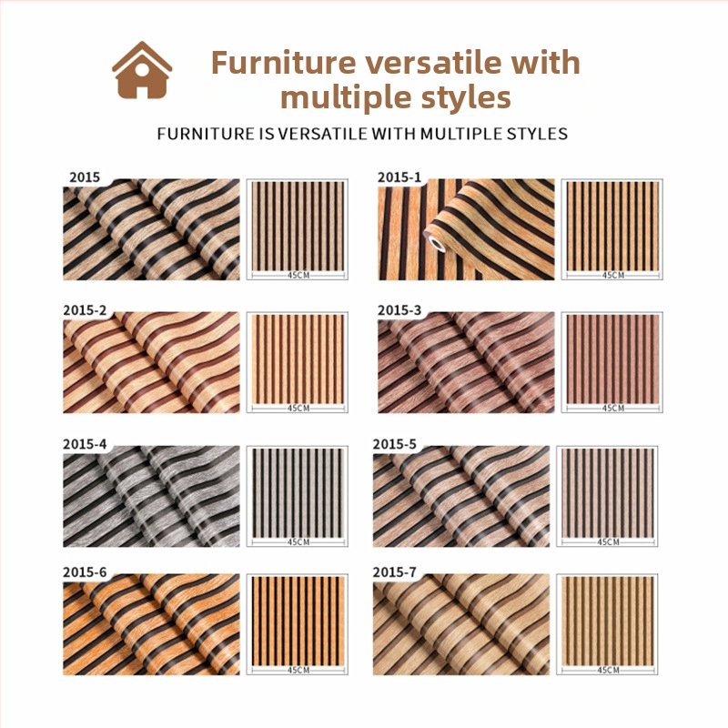 Облицовка за стени с дървесна шарка — PVC, водоустойчива, мухълоустойчива и петноустойчива, самозалепваща