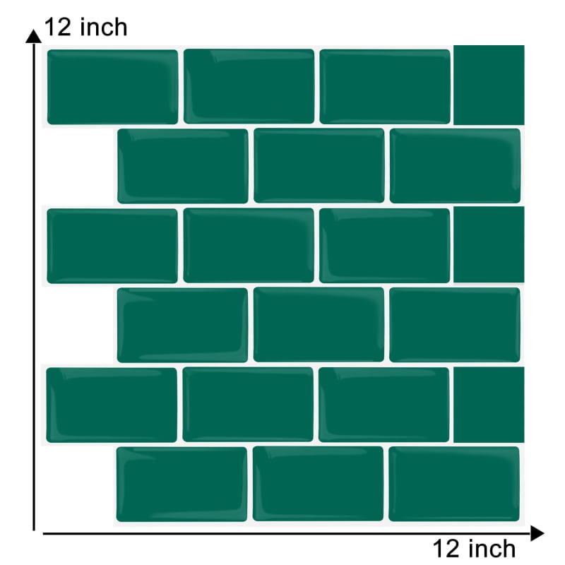 3D zidna naljepnica PET+PU, vodootporna, anti-mildew, moderni minimalistički jednofarbni zidni dekor za kuhinju, dnevnu sobu, kupaonu, kafić (1 kom.)