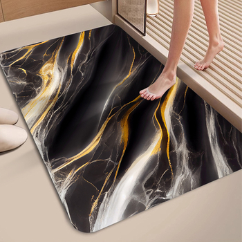 Πατάκι μπάνιου από Διατομική Γη, Τετράγωνο, Αντιολισθητικό, Γρήγορο Στέγνωμα, Εκτύπωση Σχεδίου, Προσαρμόσιμο