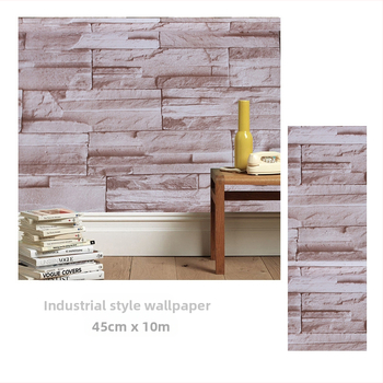 3D τοίχου ταπετ με σχέδιο τούβλου, αυτοκόλλητο, PVC, αδιάβροχο, μοντέρνος μινιμαλισμός