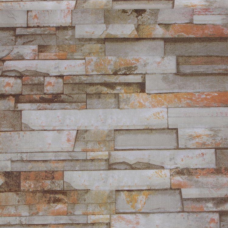 3D ķieģeļu raksts tapete, pašlīmējoša, PVC, ūdensizturīga, moderns minimālisma stils