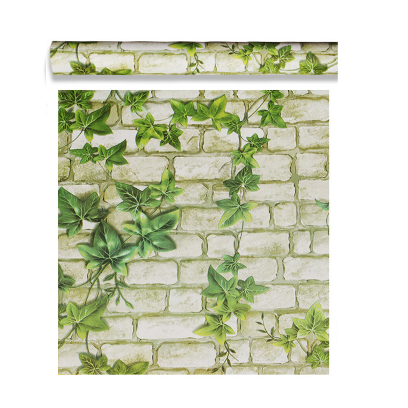 3D ķieģeļu raksts tapete, pašlīmējoša, PVC, ūdensizturīga, moderns minimālisma stils
