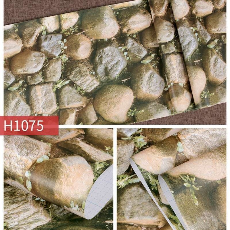 3D ķieģeļu raksts tapete, pašlīmējoša, PVC, ūdensizturīga, moderns minimālisma stils