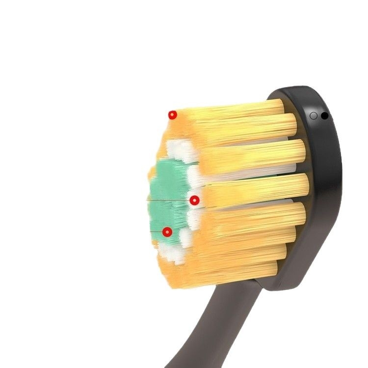 Зъбна четка с широка глава и меки четинки (ръчна, за възрастни, многоразова)