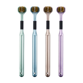 Beiyano U-образна четка за зъби с три страни и меки влакна, комплект от 4 бр., модел 009, за възрастни