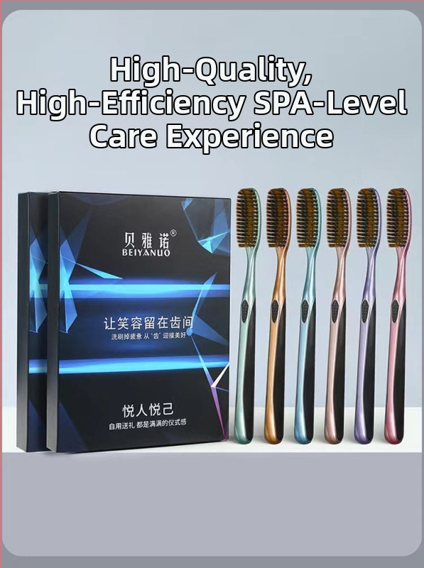 Beiyano U-образна четка за зъби с три страни и меки влакна, комплект от 4 бр., модел 009, за възрастни
