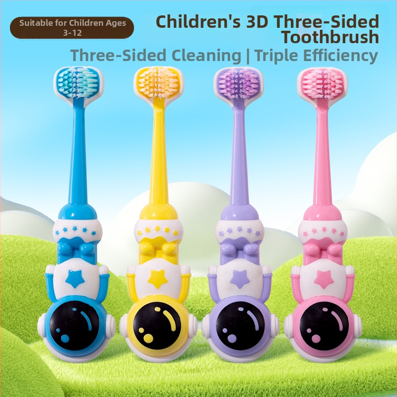 Beiyano U-образна четка за зъби с три страни и меки влакна, комплект от 4 бр., модел 009, за възрастни