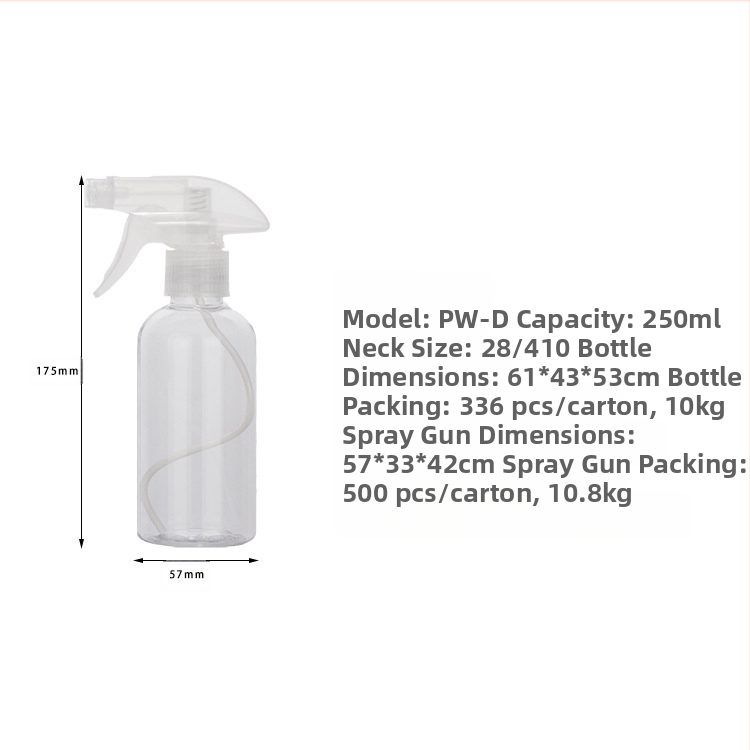 PET dozuojamas buteliukas su purškimo antgaliu, talpa 500 ml