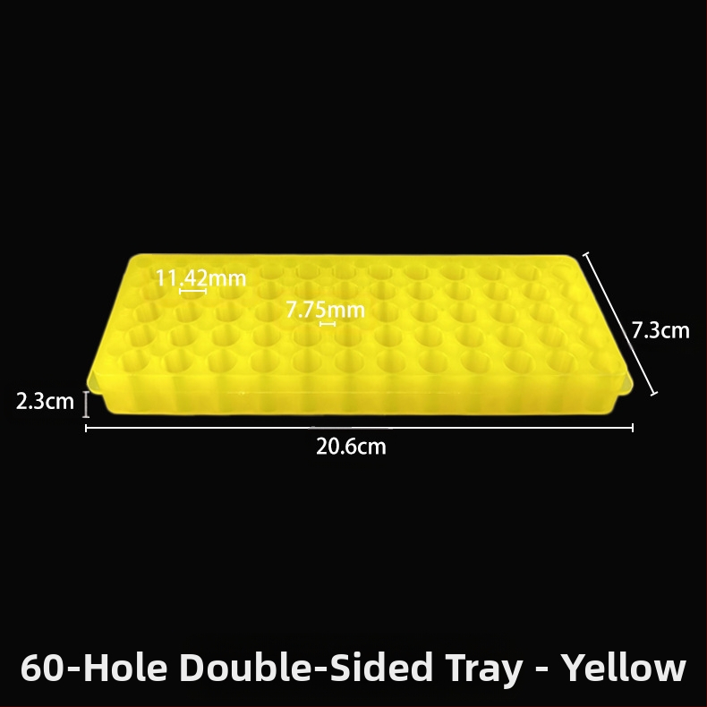 Placă cu 60 găuri, panou dublu, material nou, capacitate 0.5/1.5/2 ml