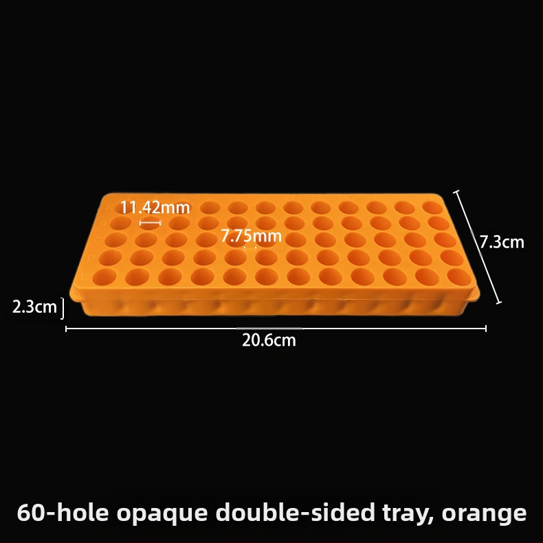 Placă cu 60 găuri, panou dublu, material nou, capacitate 0.5/1.5/2 ml