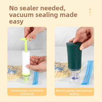 Σακούλα κενού με βαλβίδα και φερμουάρ – ποιότητας τροφίμων, επαναχρησιμοποιήσιμη, αυτό-σφραγιζόμενη, συμπιεζόμενη συσκευασία κενού