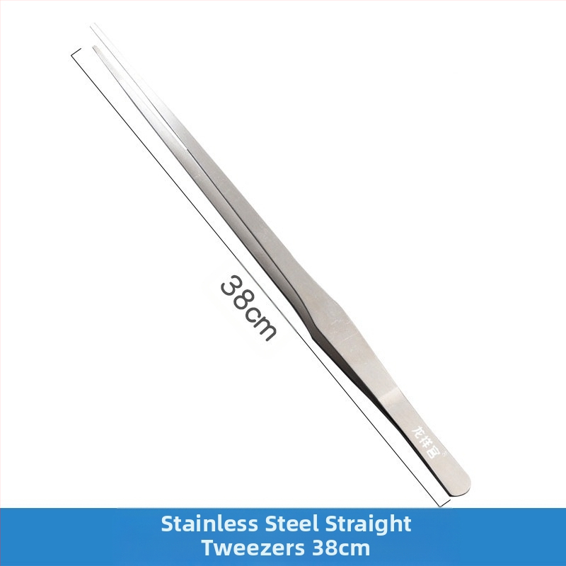 Instrumente pentru amenajare acvariu din oțel inoxidabil: pense din oțel, clemă de hrănire prelungită și foarfecă pentru plante acvatice