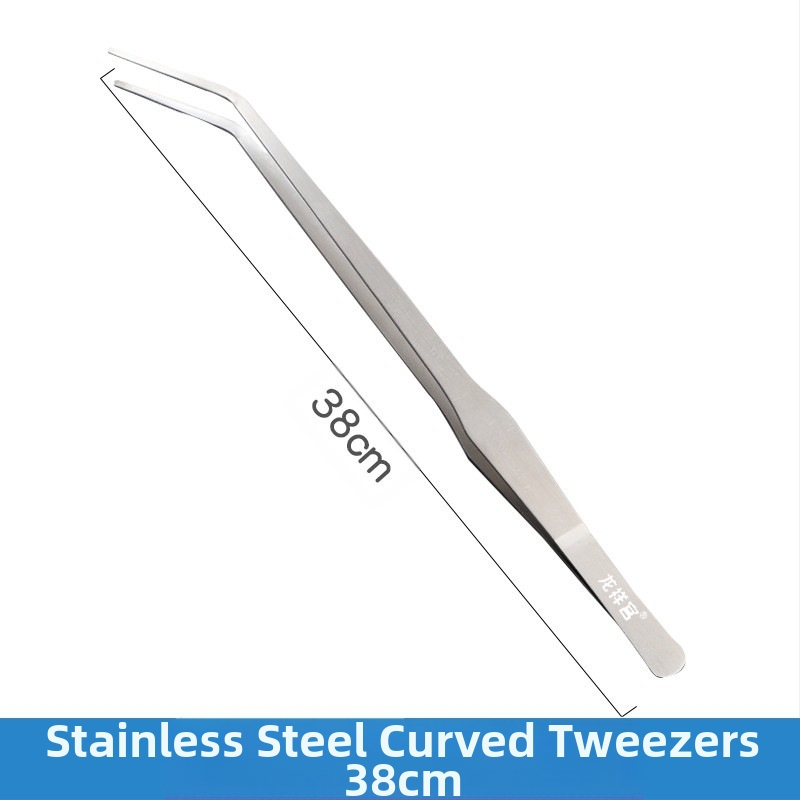 Instrumente pentru amenajare acvariu din oțel inoxidabil: pense din oțel, clemă de hrănire prelungită și foarfecă pentru plante acvatice