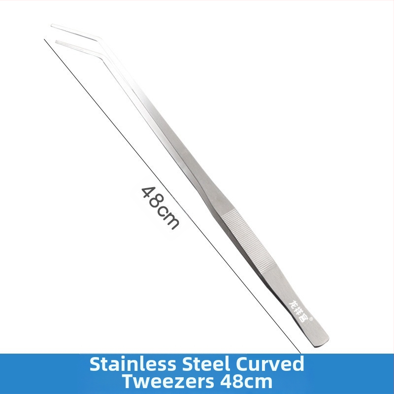 Instrumente pentru amenajare acvariu din oțel inoxidabil: pense din oțel, clemă de hrănire prelungită și foarfecă pentru plante acvatice