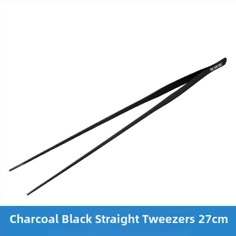 Instrumente pentru amenajare acvariu din oțel inoxidabil: pense din oțel, clemă de hrănire prelungită și foarfecă pentru plante acvatice