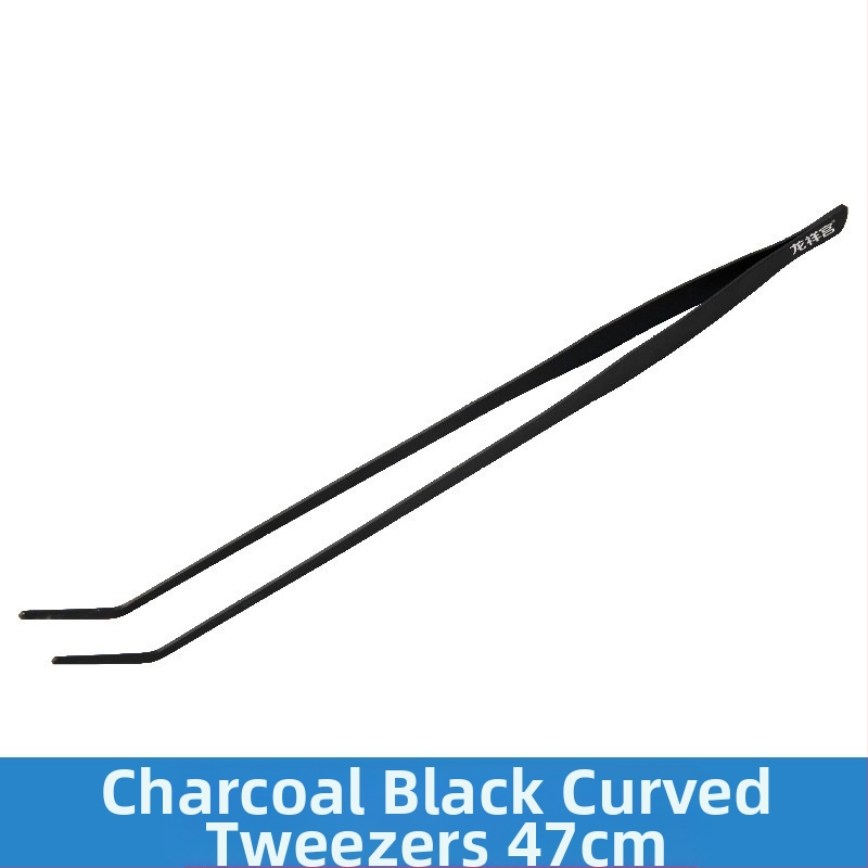 Instrumente pentru amenajare acvariu din oțel inoxidabil: pense din oțel, clemă de hrănire prelungită și foarfecă pentru plante acvatice