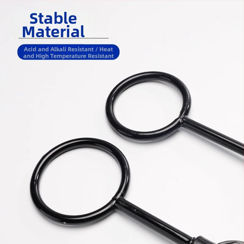 Εργαστηριακό μεταλλικό στήριγμα με δαχτυλίδι για φιάλες και υποστήριξη ράβδου θέρμανσης