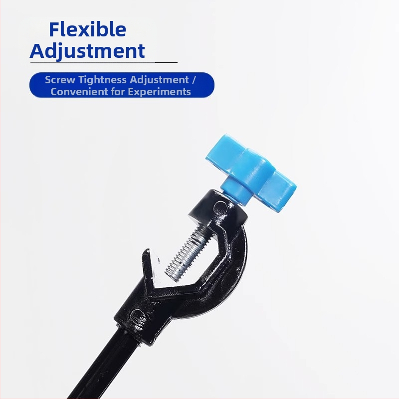 Лабораторен железен статив с пръстен държач за разделителни воронки и поддръжка на нагряваща пръчка за колби