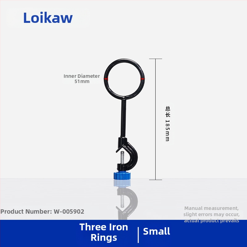 Laboratorijas tērauda statīvs ar gredzenveida turētāju un kolbu apkures stieņa atbalstam