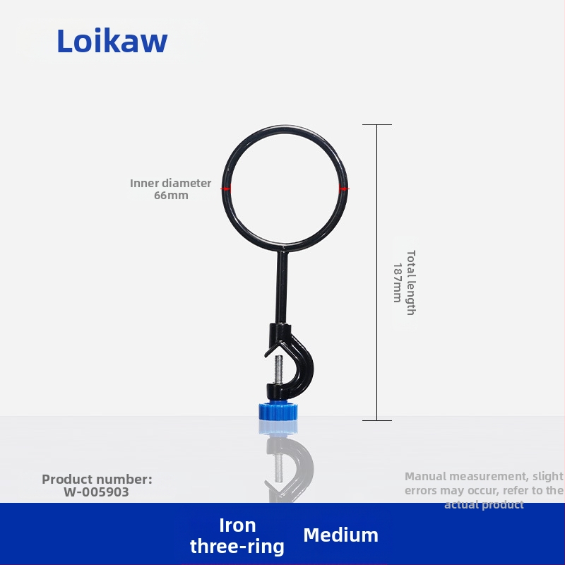 Laboratorijas tērauda statīvs ar gredzenveida turētāju un kolbu apkures stieņa atbalstam