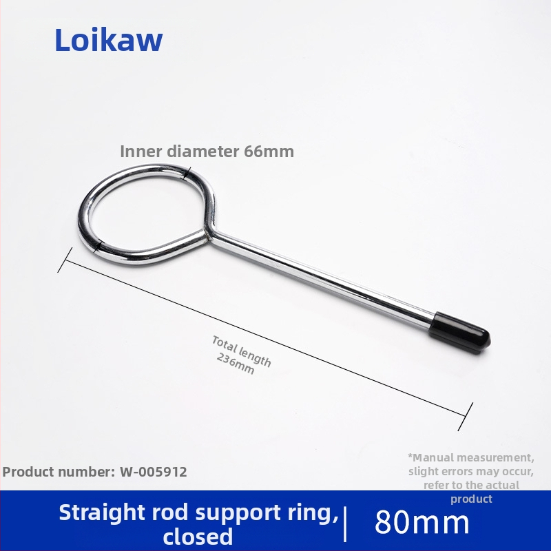 Laboratorijas tērauda statīvs ar gredzenveida turētāju un kolbu apkures stieņa atbalstam