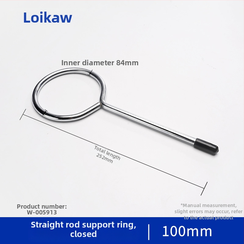 Laboratorijas tērauda statīvs ar gredzenveida turētāju un kolbu apkures stieņa atbalstam