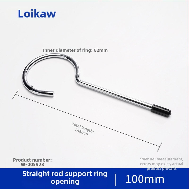 Laboratorijas tērauda statīvs ar gredzenveida turētāju un kolbu apkures stieņa atbalstam