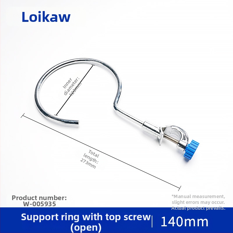 Laboratorijas tērauda statīvs ar gredzenveida turētāju un kolbu apkures stieņa atbalstam